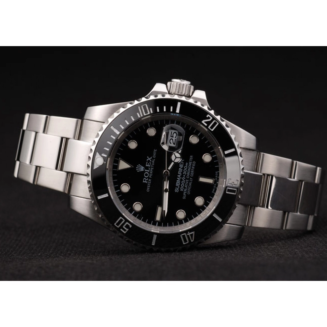 MiroTime 0816 Rolex Submariner Black Ceramic Bezel Black Dial 98235